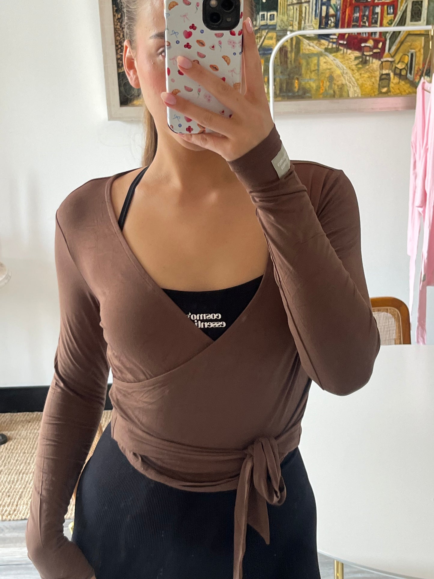 Bamboo wrap top - hazel