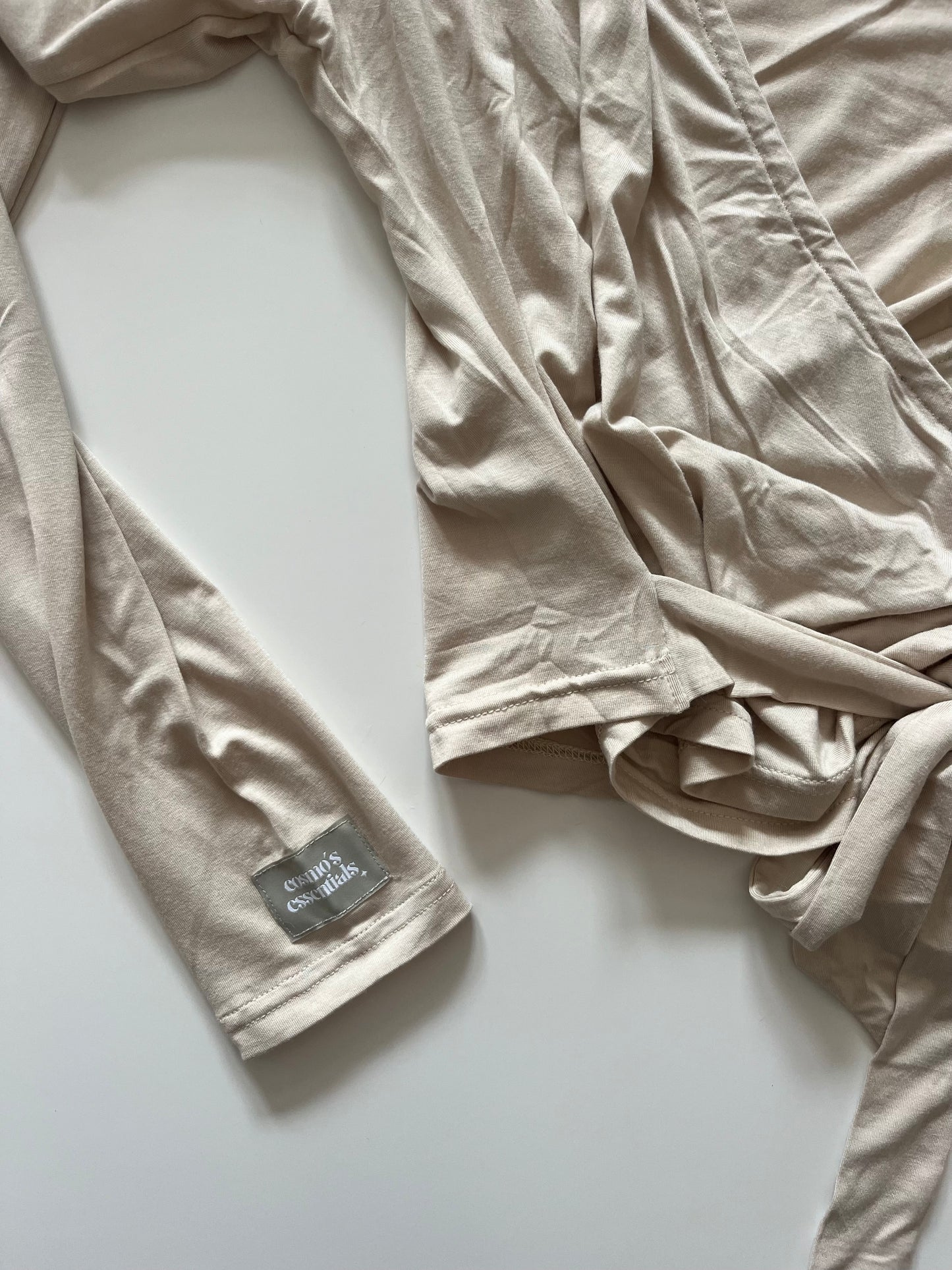 Bamboo wrap top - cappuccino