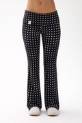 Cotton foldover pants - polka dot