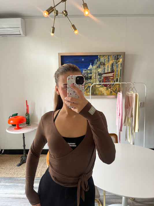 Bamboo wrap top - hazel