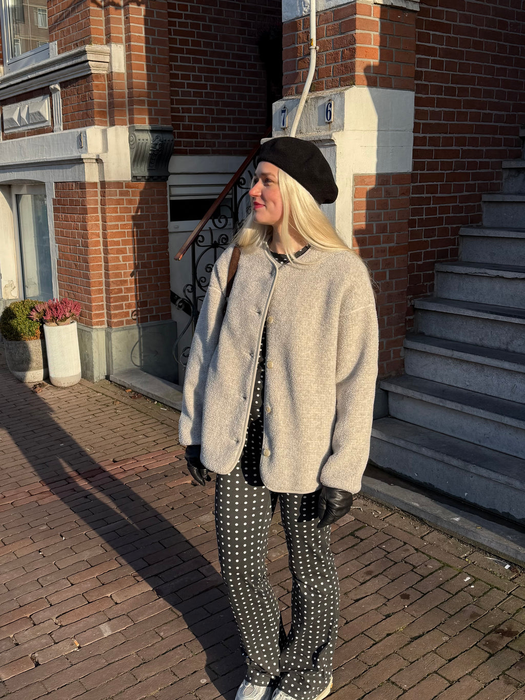 Cotton pants - polka dot