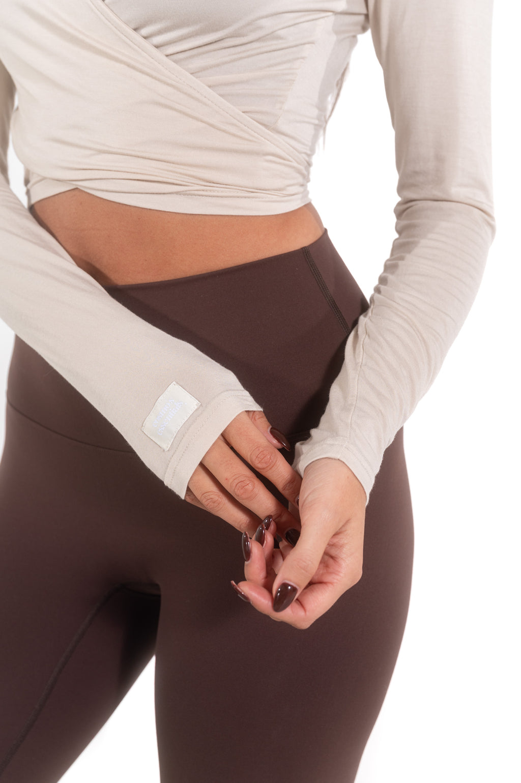 Bamboo wrap top - cappuccino