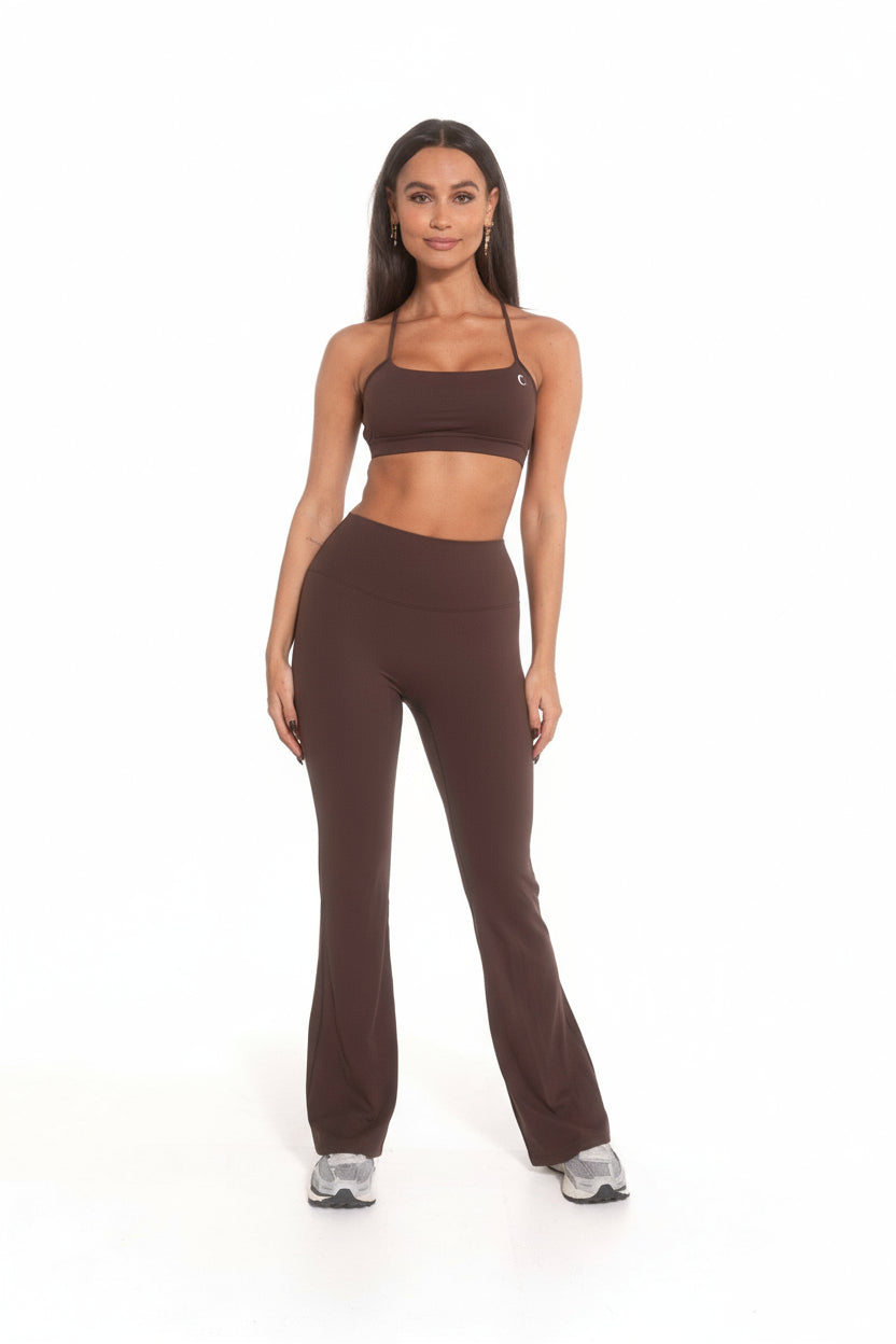 Flared legging - espresso