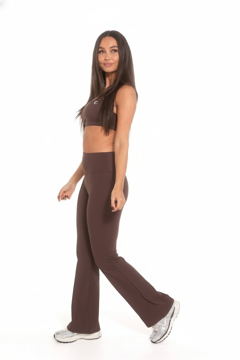 Flared legging - espresso