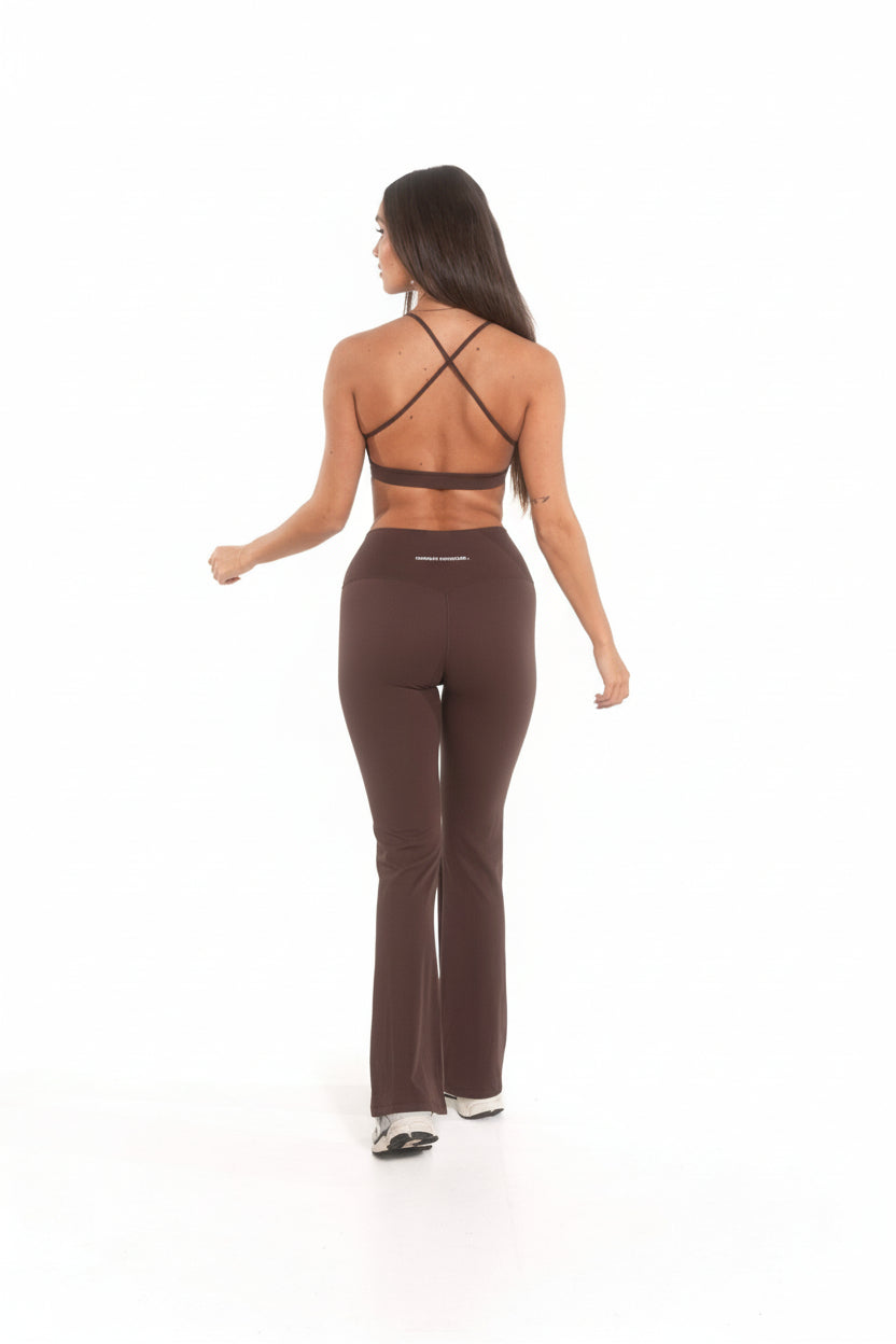 Flared legging - espresso
