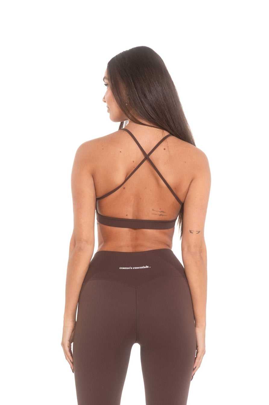 Sports bra - espresso