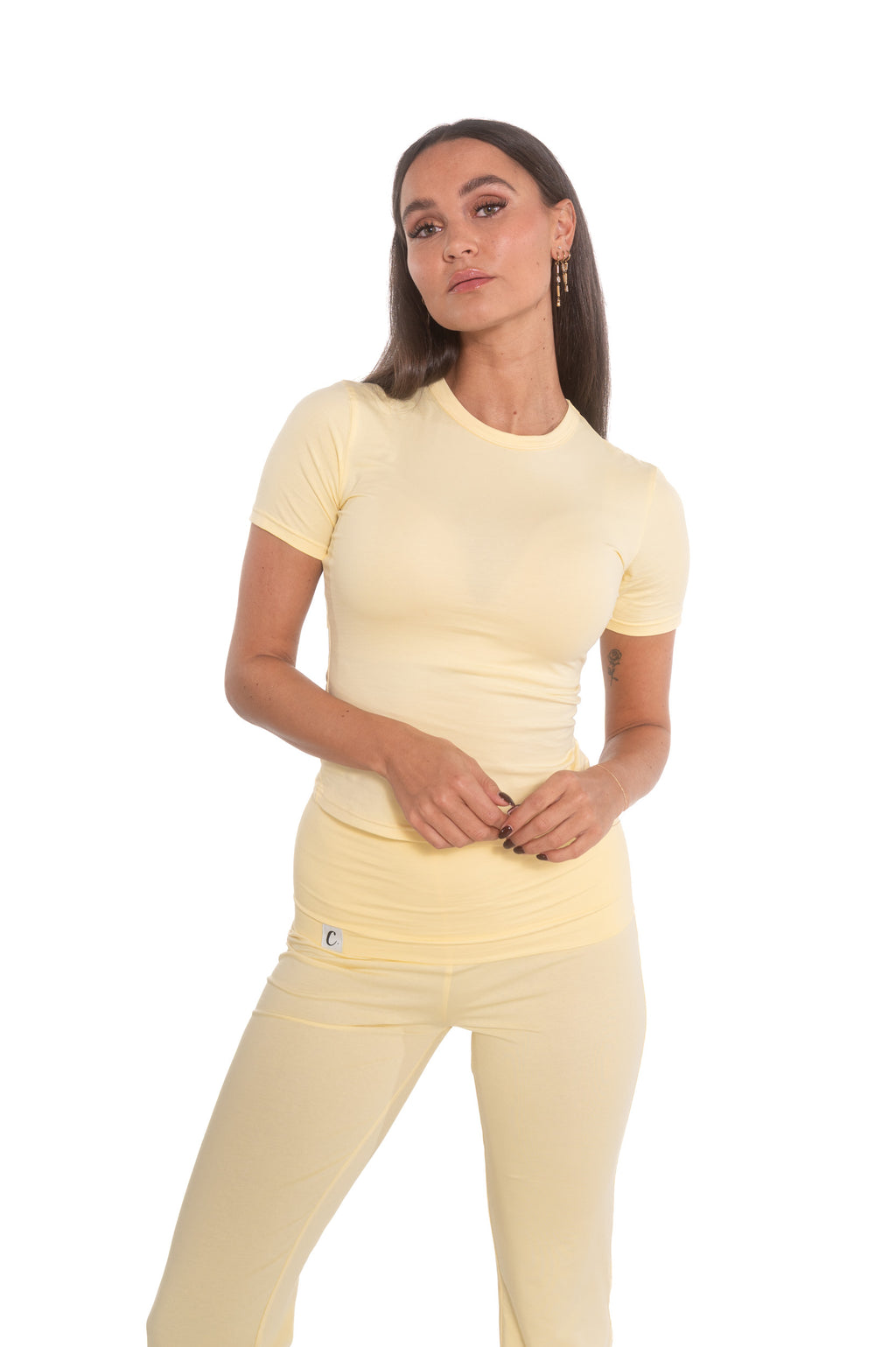 Cotton two piece set 'butter'