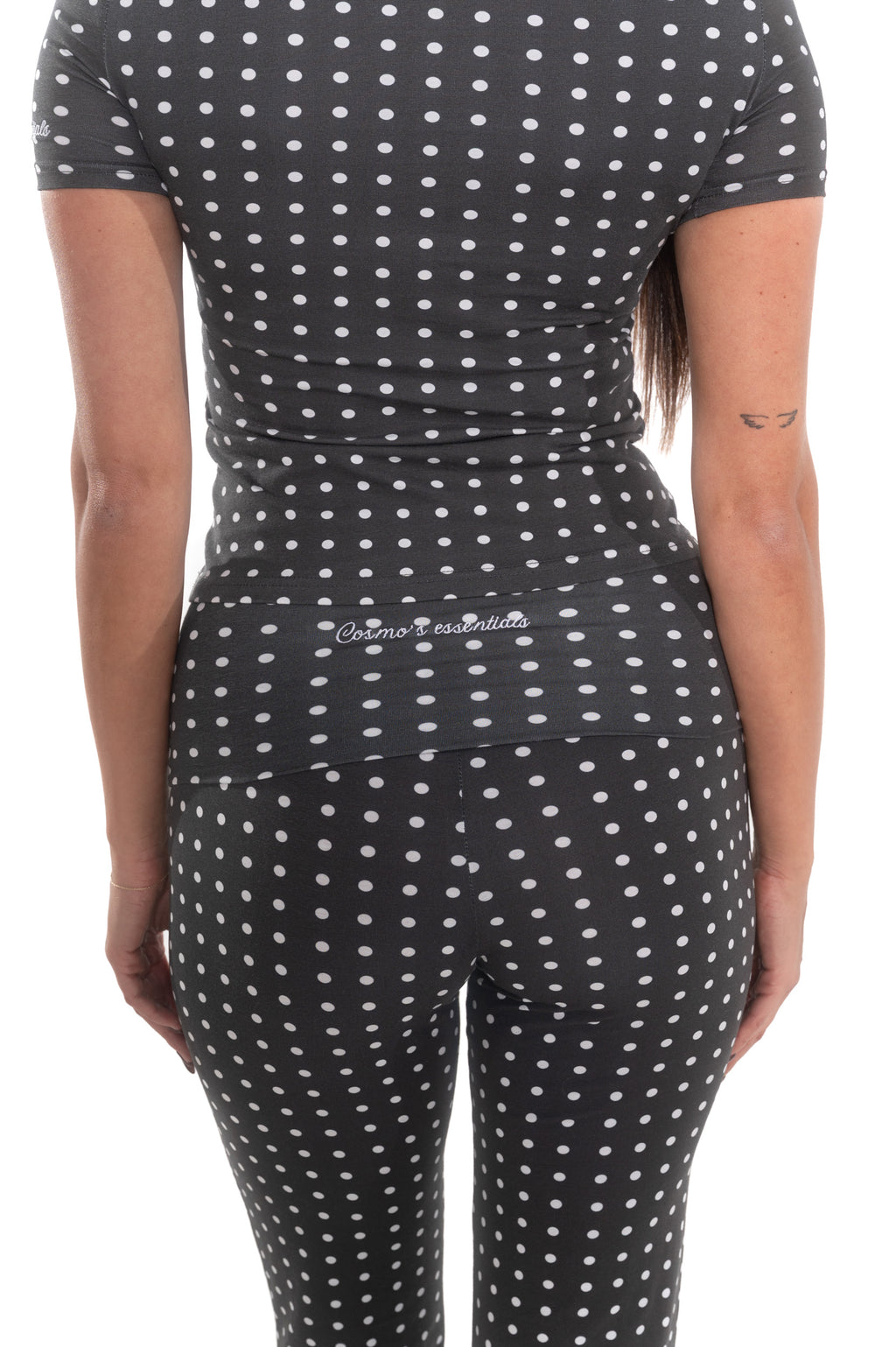 Cotton two piece polka dot set 'paris'