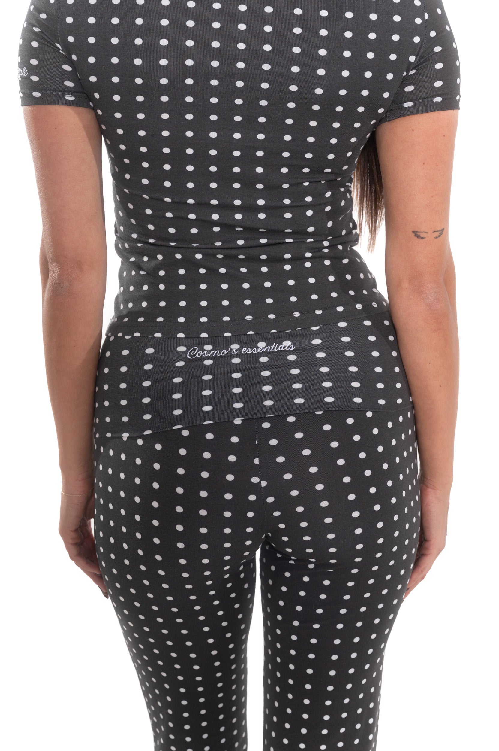 Cotton two piece polka dot set 'paris'