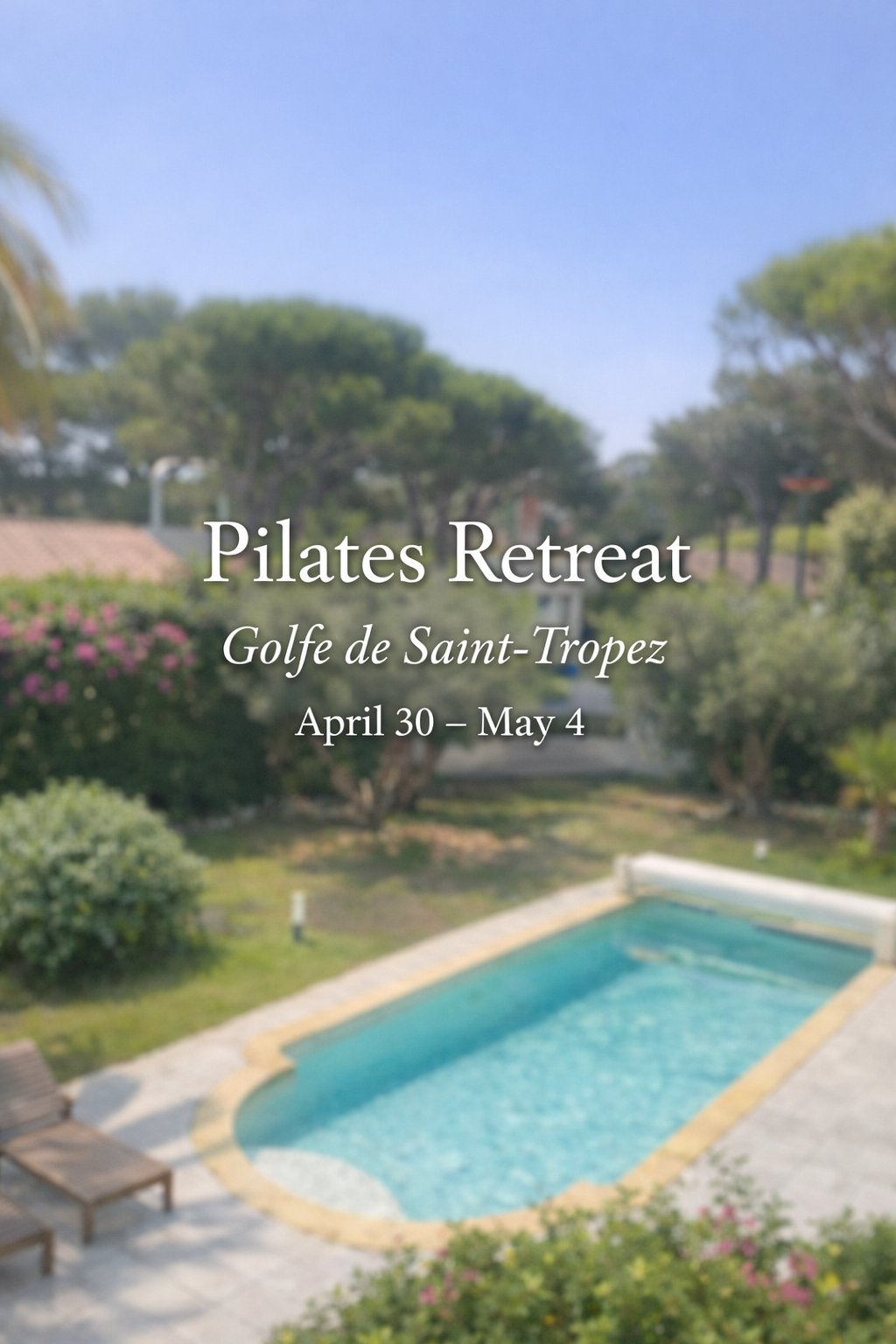 Pilates retraite 30 april- 4th of May