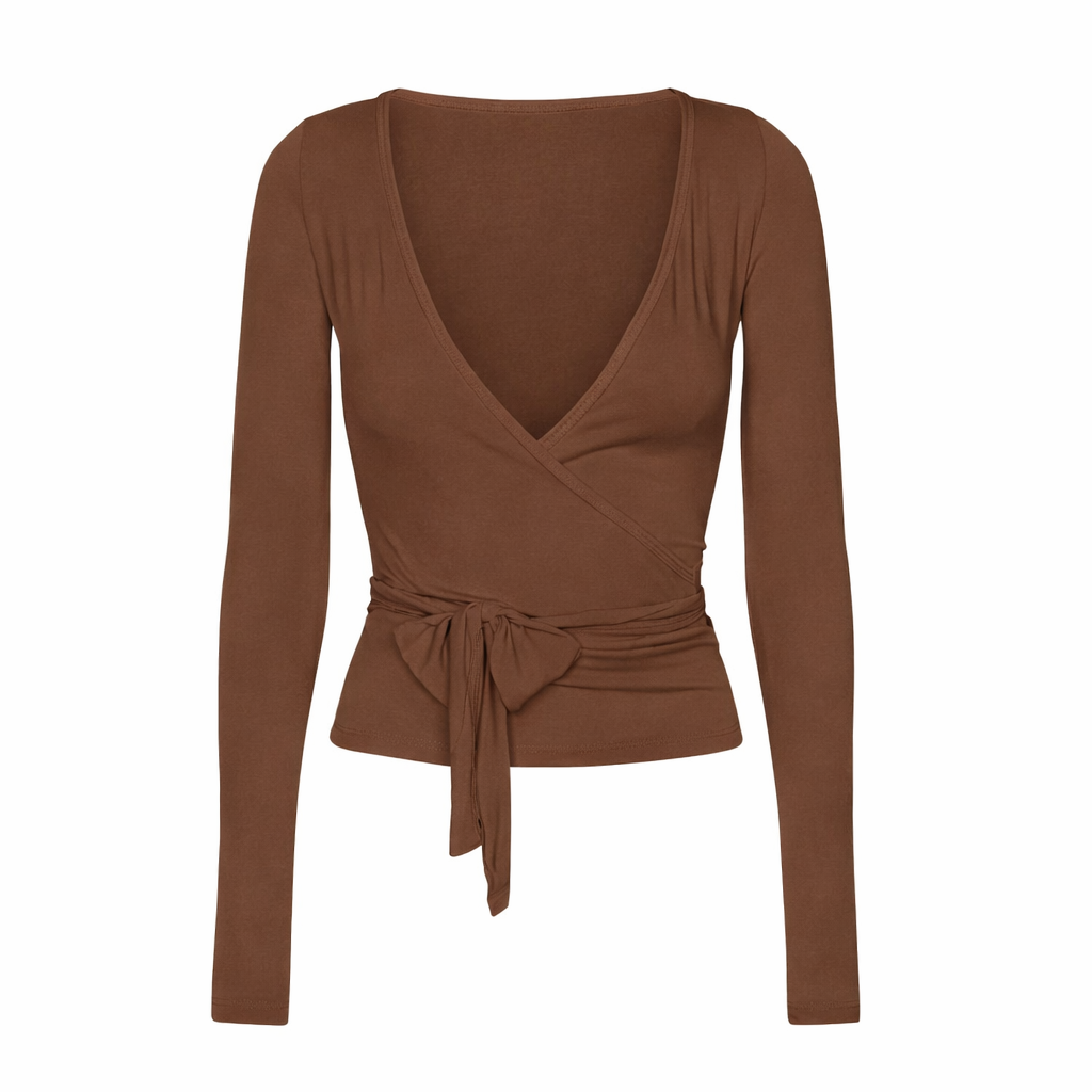 Bamboo wrap top - hazel