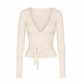 Bamboo wrap top - cappuccino